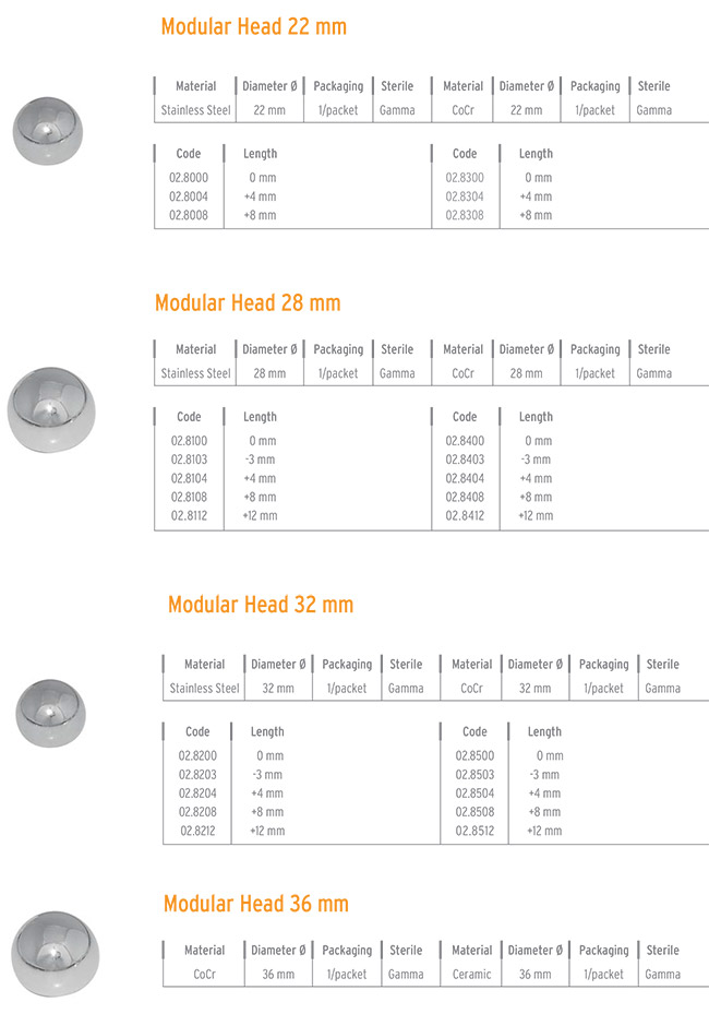 STEAINLESS MODULER HEADS
